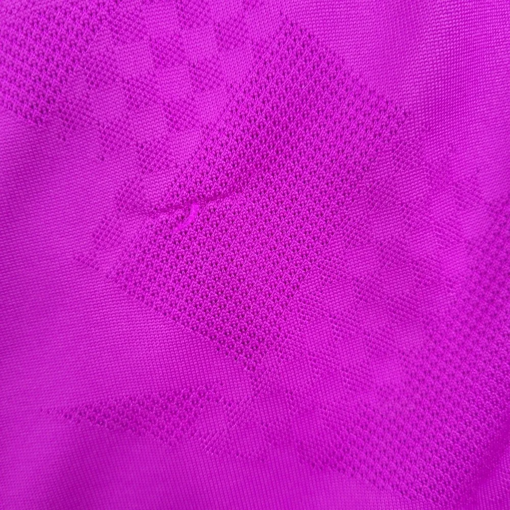 Nike Dri-FIT Polo Shirt Mens 2XL Purple Geometric Golf Performance Wear Top